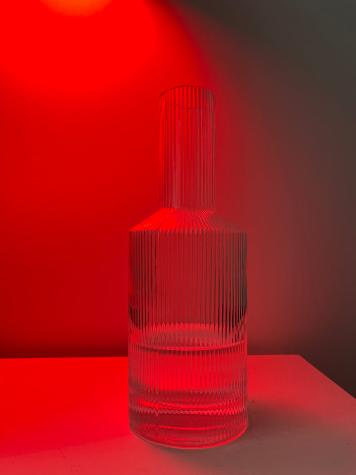 Art Deco Ribbed Bottle