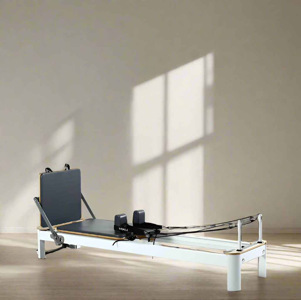 Black Leather & Aluminum Reformer