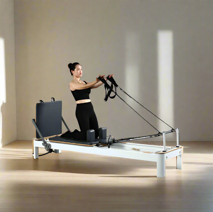 Black Leather & Aluminum Reformer