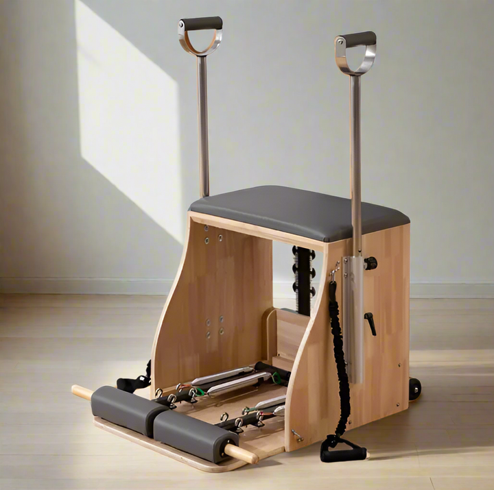 Genuine Leather & Wood Pilates Chair
