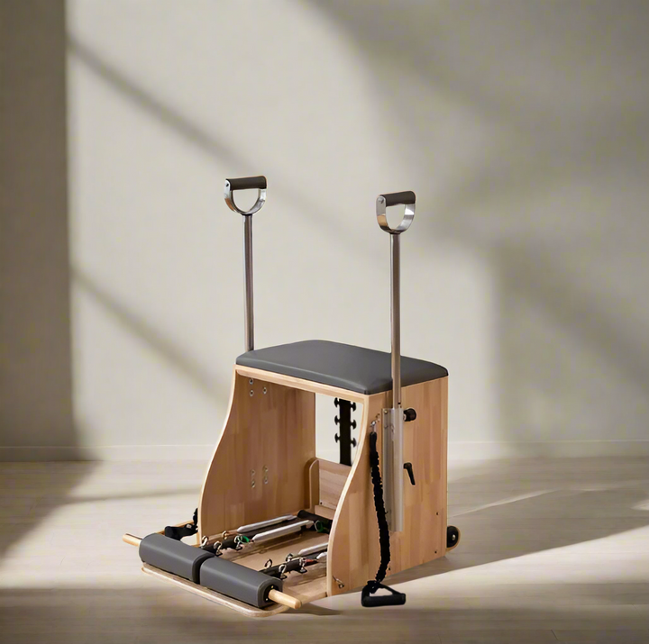 Genuine Leather & Wood Pilates Chair